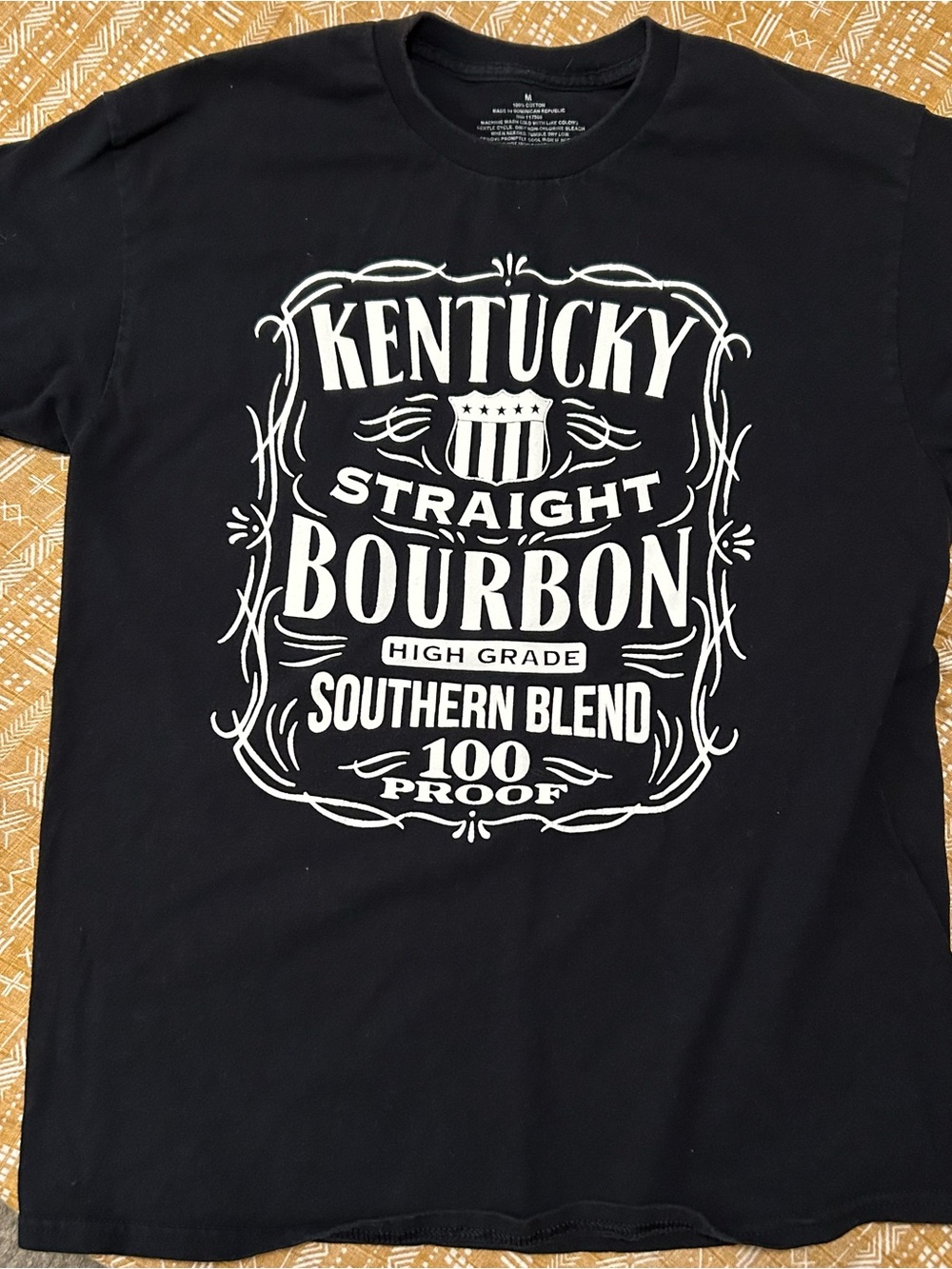 Men’s Kentucky Straight Bourbon Graphic Tee - Black